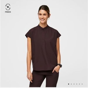Figs Dark Fig Rafaela Scrub Top